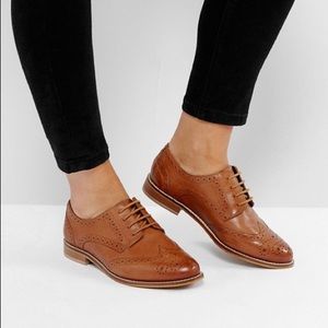 ASOS Mojito Wide Fit Leather Brogues